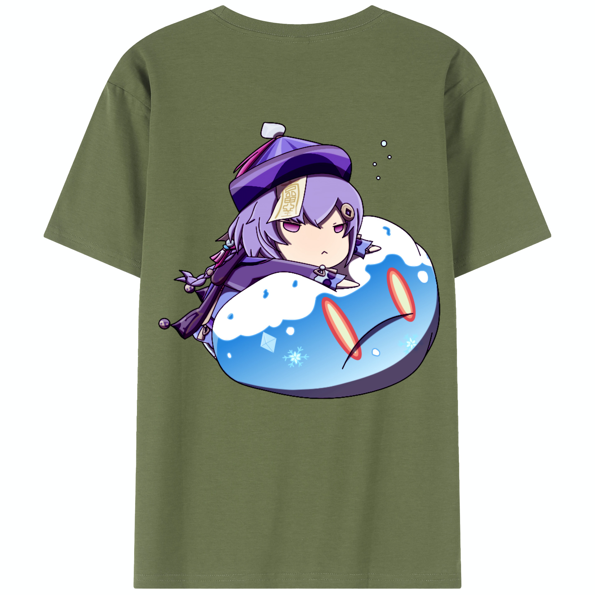 げんし神 七七 なな  genshin Nana 綿100％半袖Tシャツ（背面プリント）